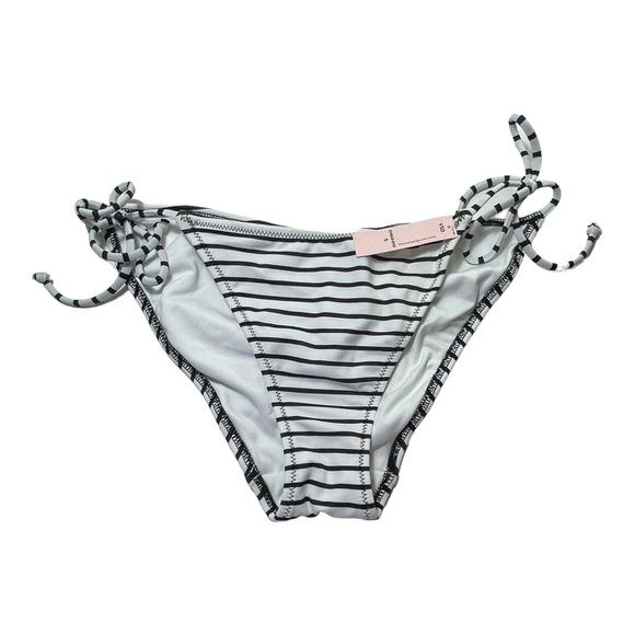 New NWT Victorias Secret Bottom Teeny Bikini String Tie Swim Small S Striped - Picture 4 of 16
